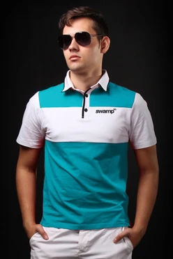 Поло Темп унисекс комбинированная "Swamp"