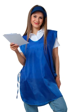 Накидка Флай из шелка 67х82 см, однотонная синяя