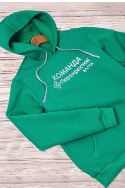 Худи Майк из футера унисекс, однотонная "Перекресток"