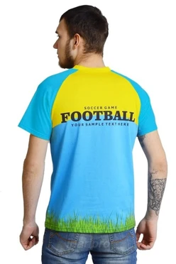 Футболка Спэйс унисекс из ложной сетки-230 с полной запечаткой