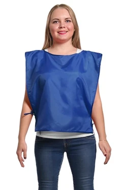 Накидка из шелка 50х55 см, однотонная синяя