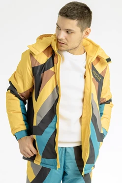 Куртка Арктик с капюшоном на синтепоне унисекс, с полной запечаткой "Анамир"