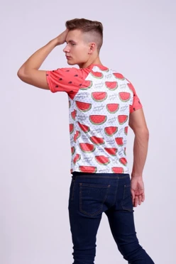 Футболка Спэйс унисекс из кулирки пэ с полной запечаткой