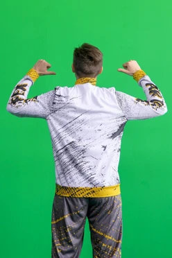 Спортивный костюм Стайлинг унисекс из футера с полной запечаткой