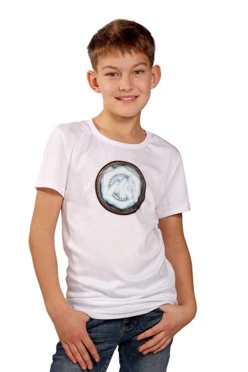 Футболка Астер из примы детская, однотонная "USURT"