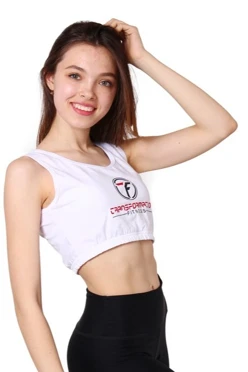 Майка Спорт Мини женская однотонная "Transformation"