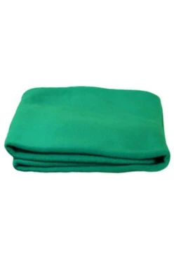 Плед Классик (в упаковке из спанбонда) флисовый 155х200 см, однотонный зеленый