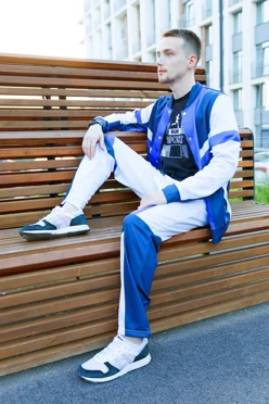 Спортивный костюм Кэнди унисекс из адидаса с полной запечаткой