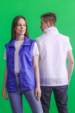 Жилет Брайт без подклада унисекс, однотонный