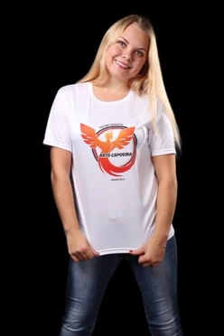 Футболка Астер из примы унисекс, однотонная "Arte-Capoeira"