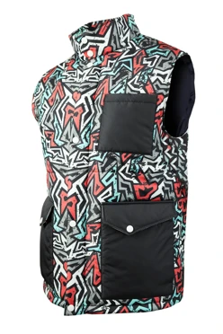 Жилет Хайк на синтепоне унисекс, с полной запечаткой "Print"