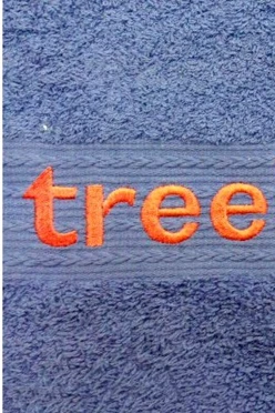 Полотенце махровое 40х70 см с вышивкой (Ituma) "Treelogic"