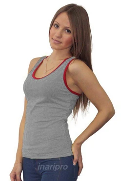 Майка Спорт женская, однотонная меланж