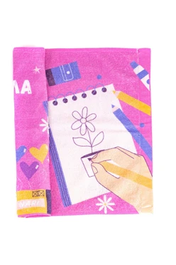 Полотенце махровое 70х140 cм печать с двух сторон "Тепло Инари"