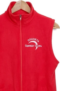 Жилет Браво флисовый без капюшона унисекс, однотонный "Планета"
