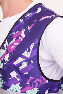 Жилет Эван со светоотражающей лентой унисекс, с полной запечаткой