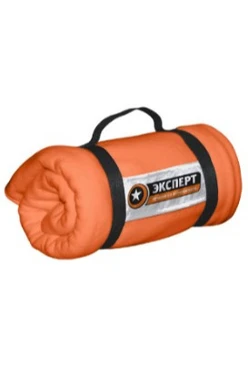 Плед Свиток (с ремешком и вставкой из оксфорда) флисовый 155х170 см, однотонная "Экспресс"