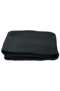 Плед Классик (в упаковке из спанбонда) флисовый 155х170 см, однотонный черный