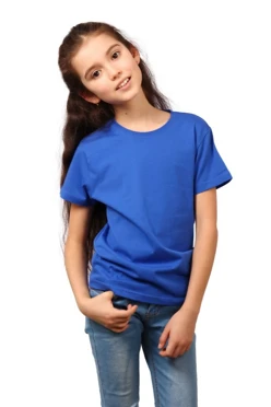 Футболка Классик детская (Stancolor), однотонная синяя