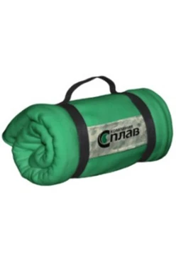 Плед Свиток (с ремешком и вставкой из оксфорда) флисовый 155х170 см, однотонный "Сплав"