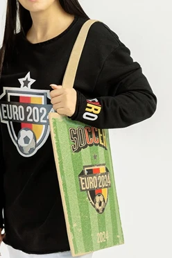 Сумка Эко Колор из двунитки 30х40 см, печать с двух сторон "Soccer"