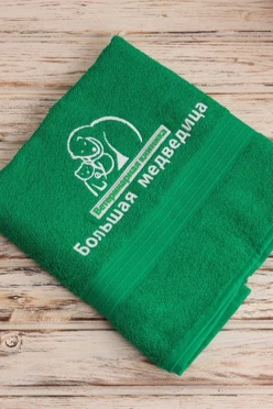 Полотенце махровое 70х140 см (Ituma), однотонное "Медведица"