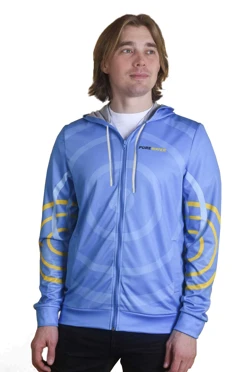 Балахон Ронни унисекс из адидаса с полной запечаткой "Light blue"