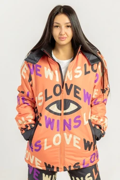 Куртка Арктик с капюшоном на синтепоне унисекс, с полной запечаткой "Osan"