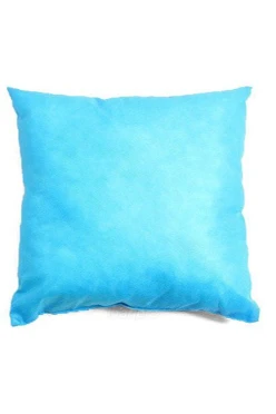 Подушка из спанбонда 30х30 см (холлофайбер), однотонная голубая