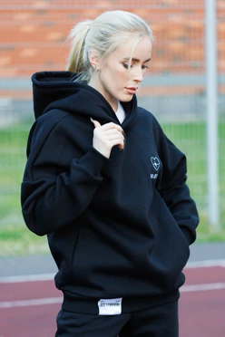 Спортивный костюм Лофт из футера женский, однотонный