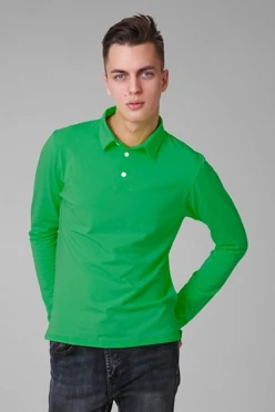 Лонгслив Декстер Плюс унисекс, однотонный зелёный