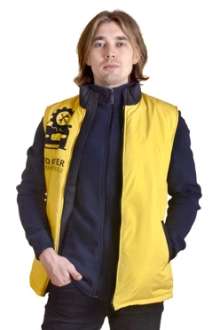 Жилет Детройт без капюшона унисекс, с полной запечаткой "Auto Cente"