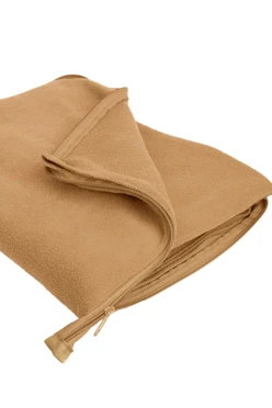 Плед Трансформер (плед-подушка) флисовый 120х155 см, однотонный бежевый