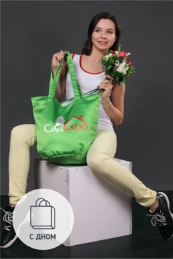 Сумка Кэмп из греты 37х46 см, печать с двух сторон