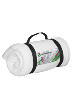 Плед Свиток (с ремешком и вставкой из оксфорда) флисовый 155х200 см, однотонный "Башнефть"