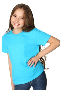 Футболка Классик детская (Stancolor), однотонная голубая