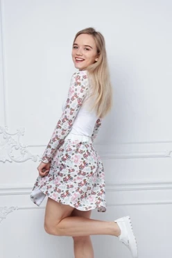 Лонгслив Гэлэкси Плюс женский из примы с полной запечаткой