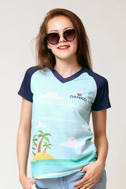 Футболка Спэйс женская из примы с полной запечаткой "DANKO"