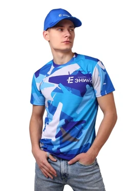 Футболка Гэлэкси унисекс из ложной сетки с полной запечаткой "Эникс"