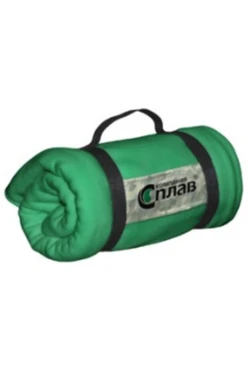 Плед Свиток (с ремешком и вставкой из оксфорда) флисовый 155х200 см, однотонный "Сплав"
