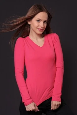 Лонгслив Атлетик Плюс женский, однотонный розовый