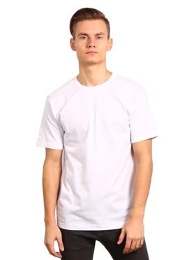 Футболка Премиум унисекс (Modern), однотонная белая