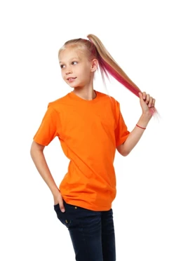 Футболка Премиум детская (Modern), однотонная оранжевая