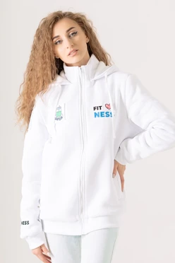 Балахон Джеймс из футера на флисе унисекс, однотонный "Fitness"