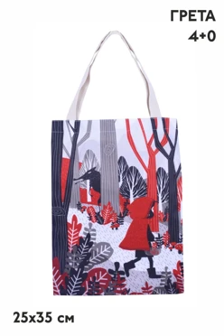 Сумка Комби из греты 25х35 см, печать с одной стороны