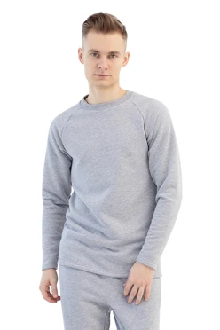 Лонгслив Мигель из футера унисекс, однотонный