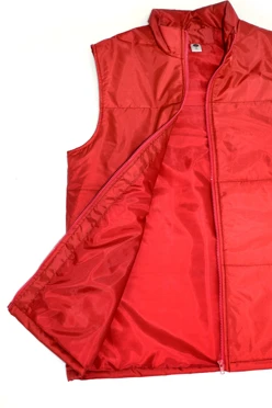 Жилет Оливер унисекс, однотонный красный