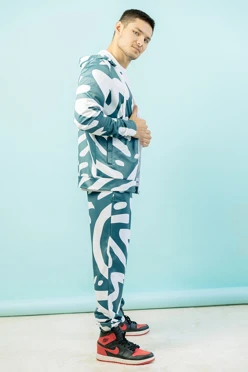 Спортивный костюм Юнайт унисекс из адидаса с полной запечаткой