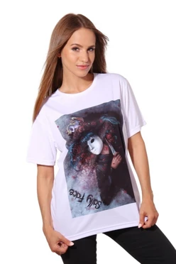 Футболка Астер из примы унисекс, однотонная "Sally Face"