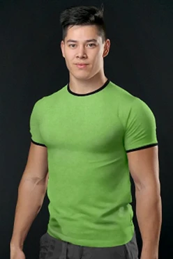 Футболка Атлетик унисекс, однотонная салатовая